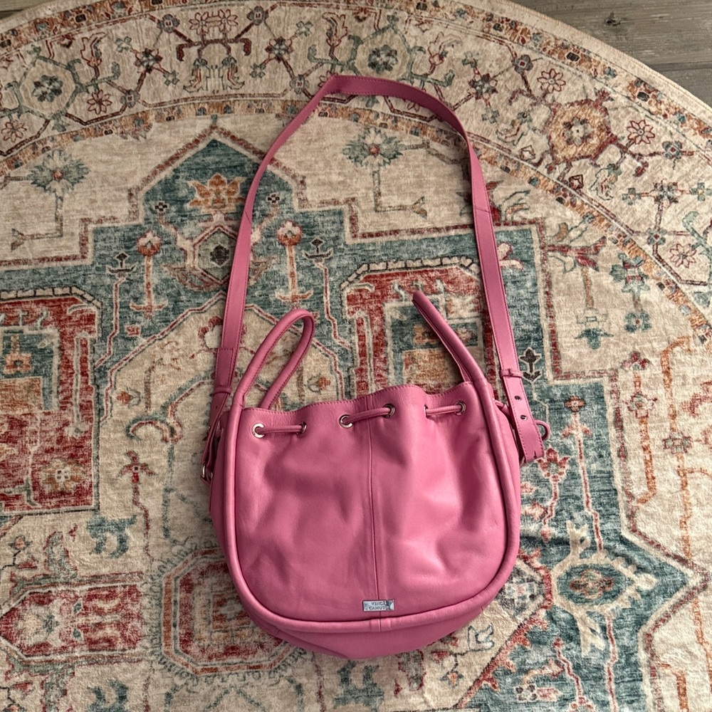 Pink Leather Shoulder Bag Vince camuto!!